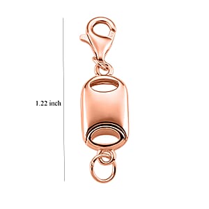 14K RG Over Sterling Silver Magnetic Lock with 9mm Lobster Clasp (2 g)