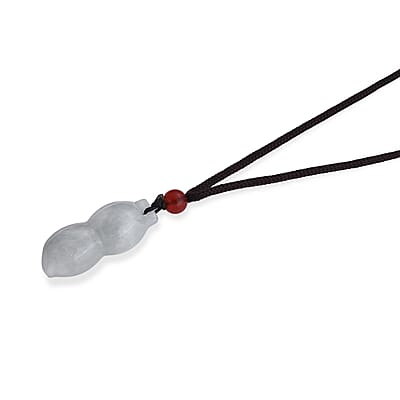 Natural Jade and Red Agate 25.60 ctw Necklace (Adjustable)