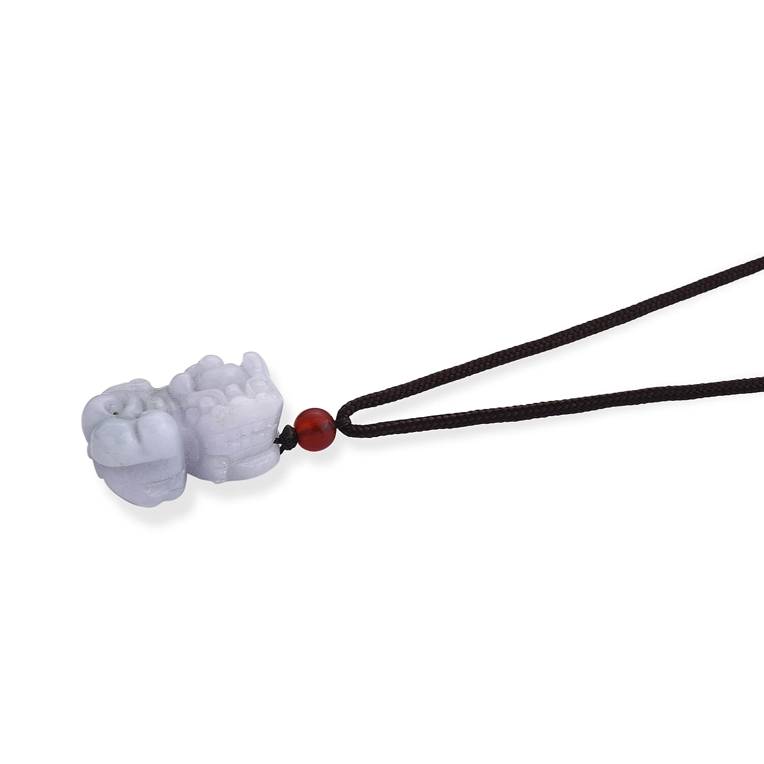 Natural Jade and Red Agate 40.60 ctw Necklace (Adjustable)