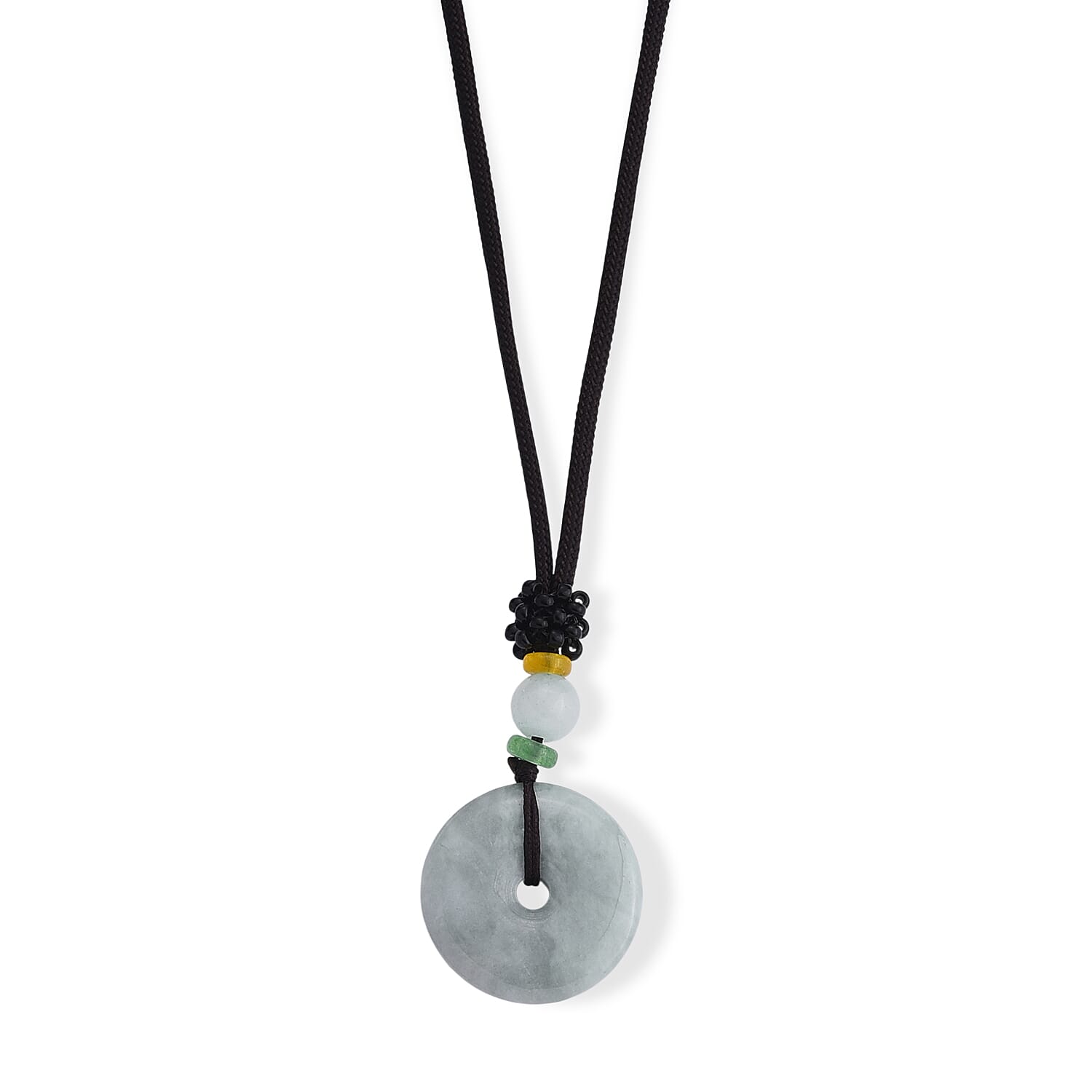 Natural Jade and Red Agate 35.00 ctw Necklace (Adjustable)