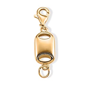 14K YG Over Sterling Silver Magnetic Lock with 9mm Lobster Clasp (2 g)