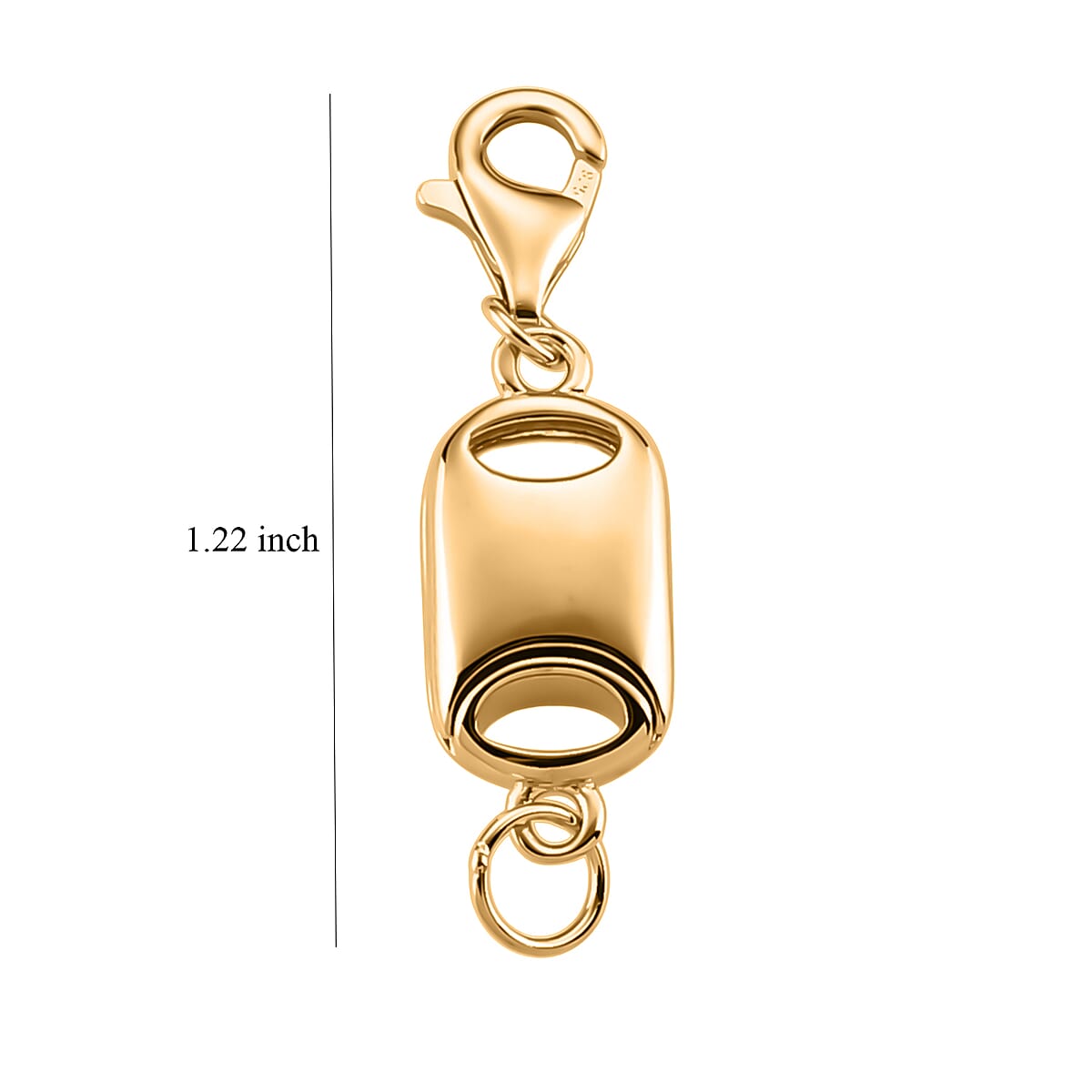 14K YG Over Sterling Silver Magnetic Lock with 9mm Lobster Clasp (2 g) image number 3