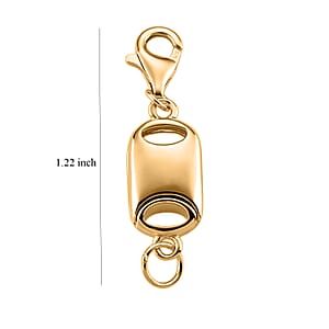 14K YG Over Sterling Silver Magnetic Lock with 9mm Lobster Clasp (2 g)