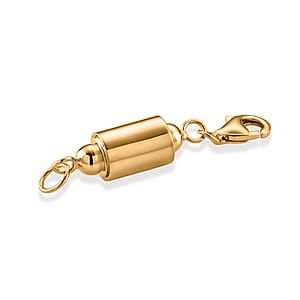 14K YG Over Sterling Silver Cylindrical Magnetic Lock with 9mm Lobster Clasp (2.65 g)