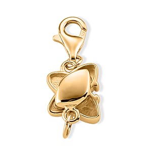 14K YG Over Sterling Silver Butterfly Magnetic Lock with 9mm Lobster Clasp (2.35 g)