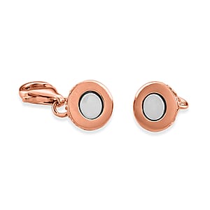 14K RG Over Sterling Silver 8mm Magnetic Lockwith 9mm Lobster Clasp (1.70 g)