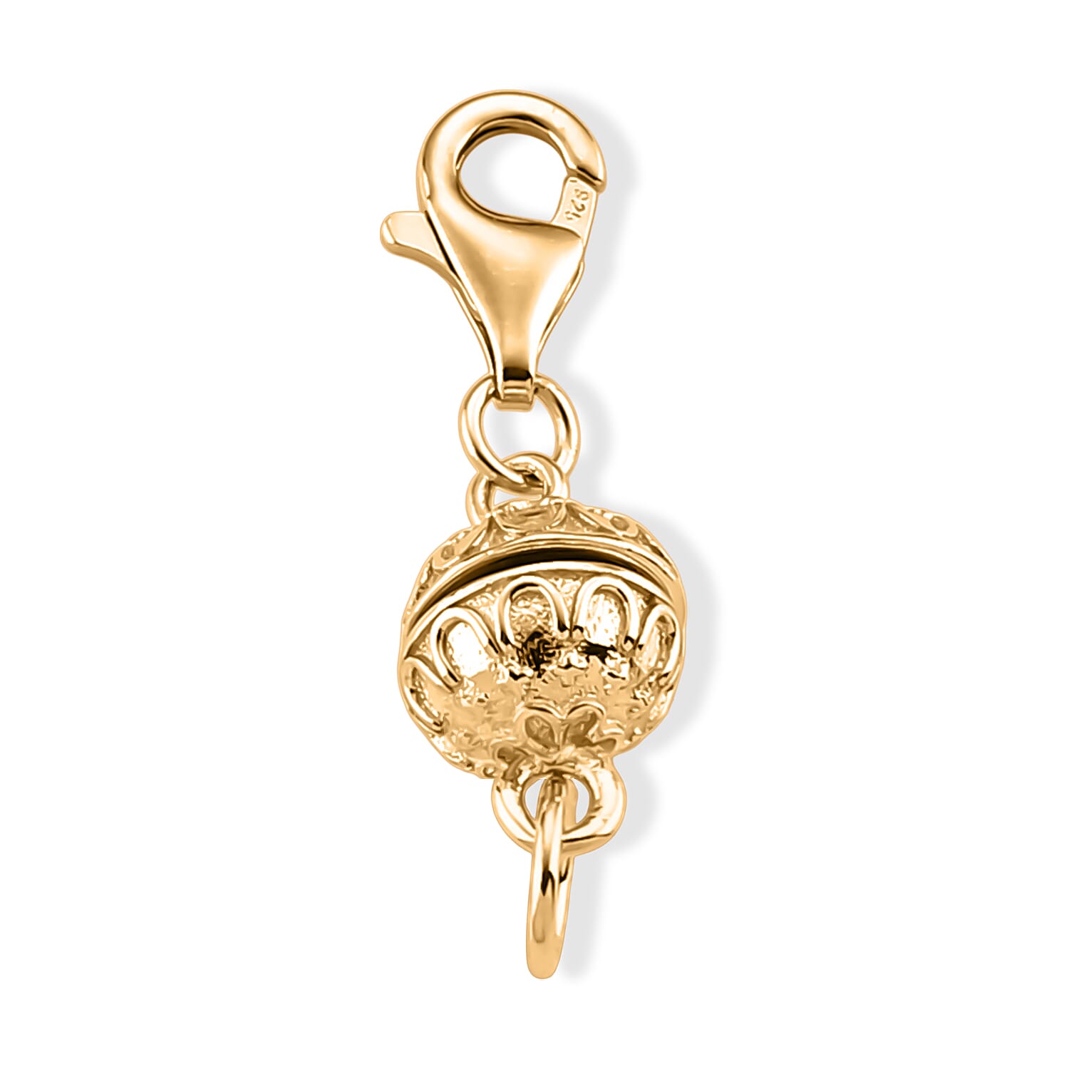 14K YG Over Sterling Silver 8mm Magnetic Lockwith 9mm Lobster Clasp (1.70 g)