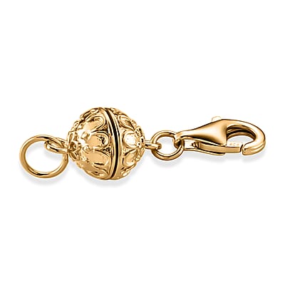 14K YG Over Sterling Silver 8mm Magnetic Lockwith 9mm Lobster Clasp (1.70 g)
