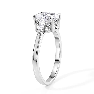 EverTrue Moissanite 2.10 ctw Ring in Platinum Bond (Size 5.0)