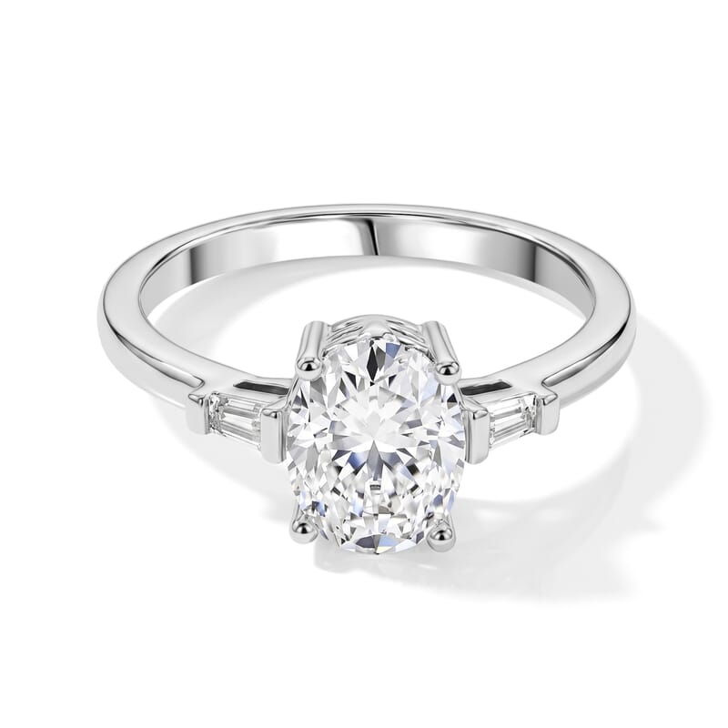 EverTrue Moissanite 2.10 ctw Starlight Ring in Platinum Bond (Size 6.0)