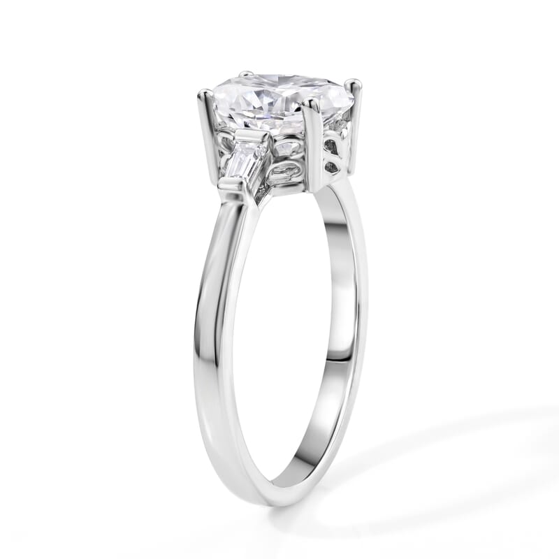 EverTrue Moissanite 2.10 ctw Starlight Ring in Platinum Bond (Size 6.0)