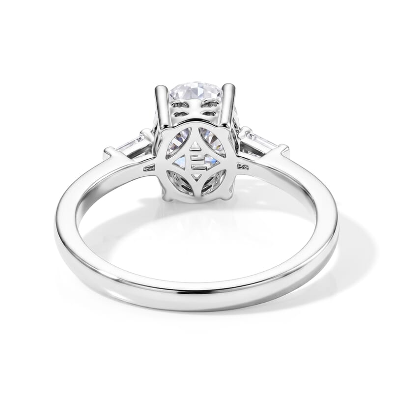 EverTrue Moissanite 2.10 ctw Starlight Ring in Platinum Bond (Size 6.0)