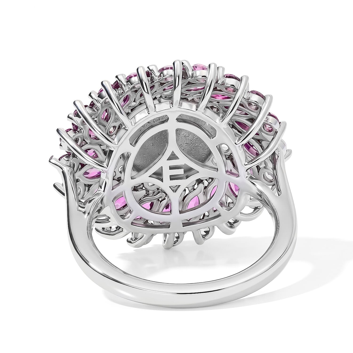 EverTrue Freshwater Pearl and Multi Gemstone 3.50 ctw Ring in Platinum Bond (Size 6.0)