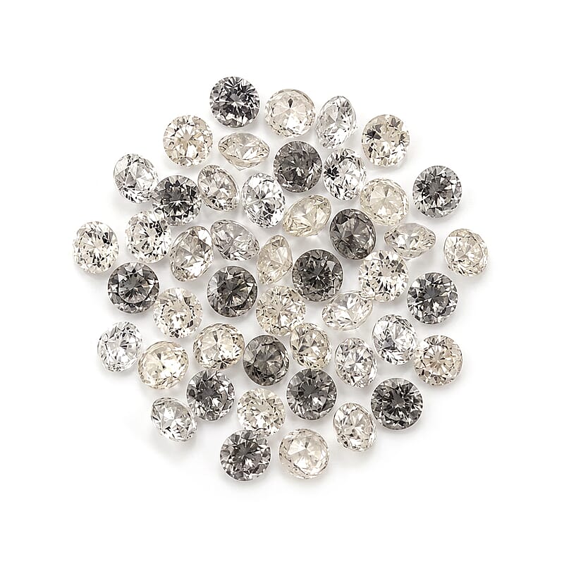 White Diamond (G-H, SI) (Rnd 3.4-3.5 mm) 10.00 ctw