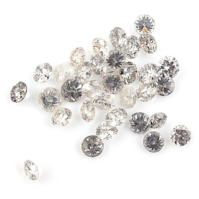 White Diamond (G-H, SI) (Rnd 3.4-3.5 mm) 10.00 ctw