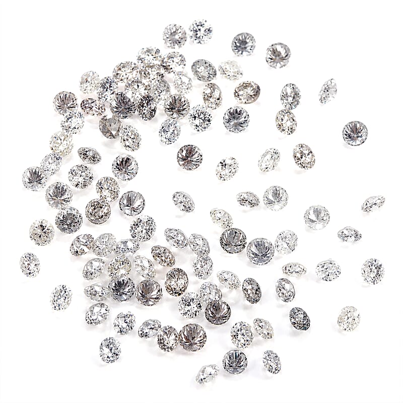 White Diamond (G-H, SI) (Rnd 2.70-3.0 mm) 10.00 ctw