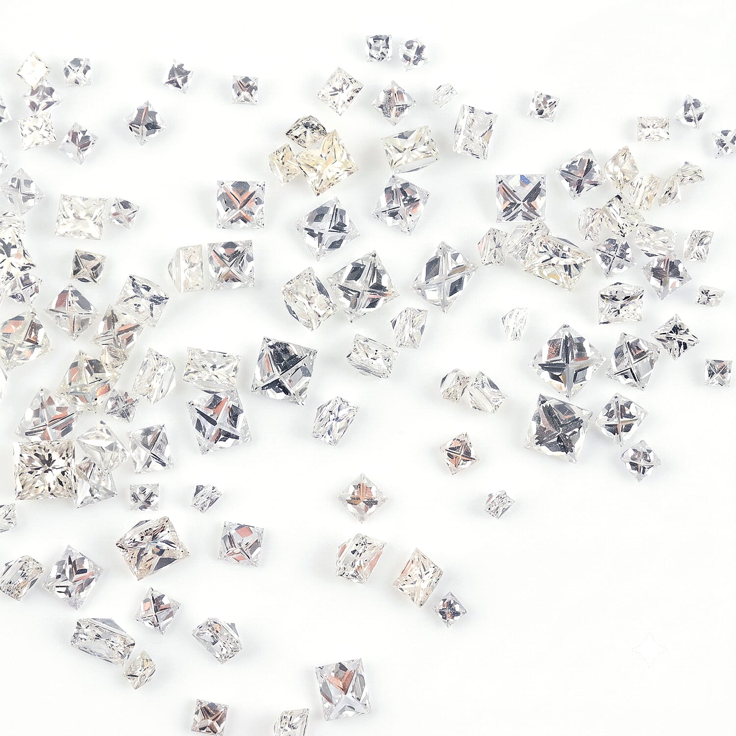 White Diamond (G-H, SI) (Sqr 1.20-2.50 mm) 11.63 ctw