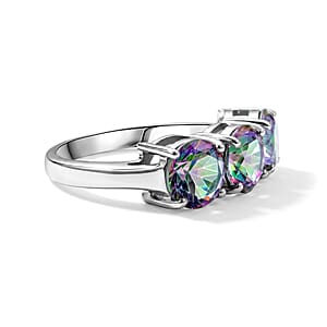 Mystic Topaz 3.60 ctw Ring in Sterling Silver (Size 6.0)
