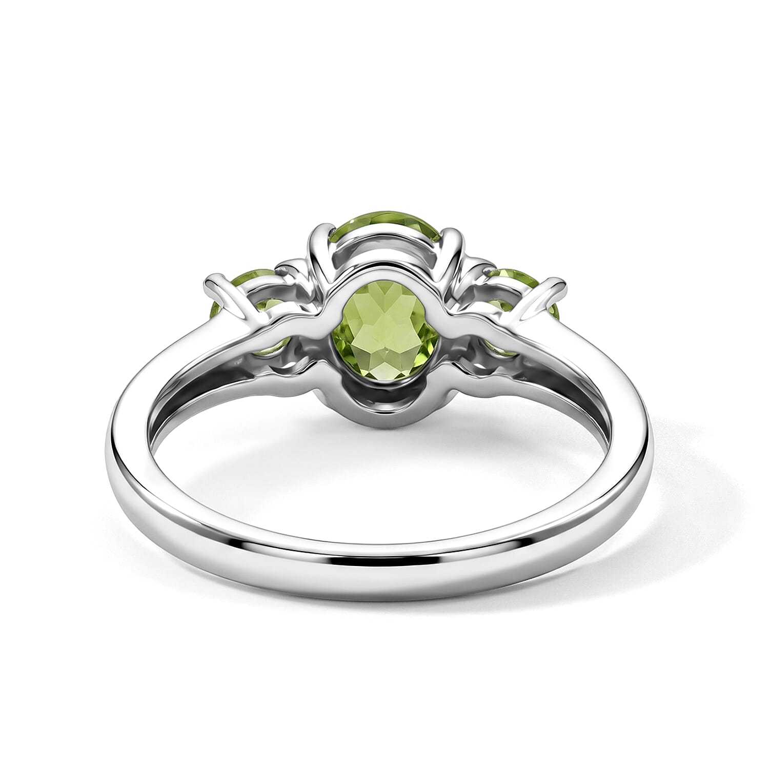 Hebei Peridot 1.65 ctw Ring in Sterling Silver (Size 7.0)