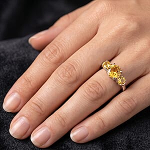 Brazilian Citrine 1.55 ctw Ring in Sterling Silver (Size 8.0)