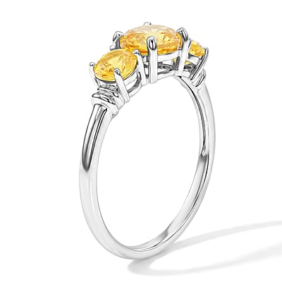 Brazilian Citrine 1.55 ctw Ring in Sterling Silver (Size 8.0)