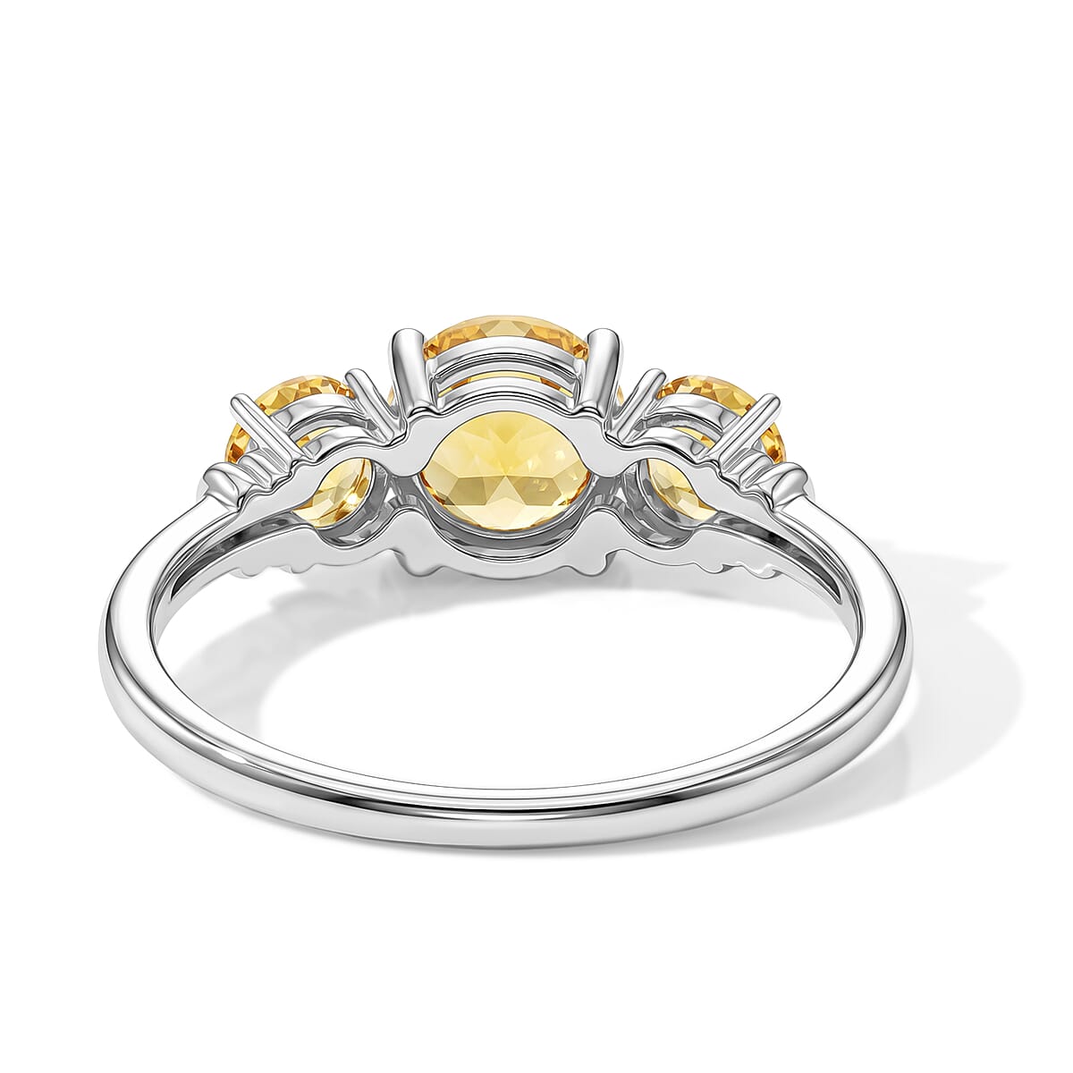 Brazilian Citrine 1.55 ctw Ring in Sterling Silver (Size 8.0) image number 4
