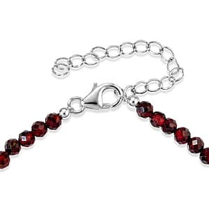 D'Joy Premium Orissa Rhodolite Garnet 22.00 ctw Bracelet in Rhodium Over Sterling Silver