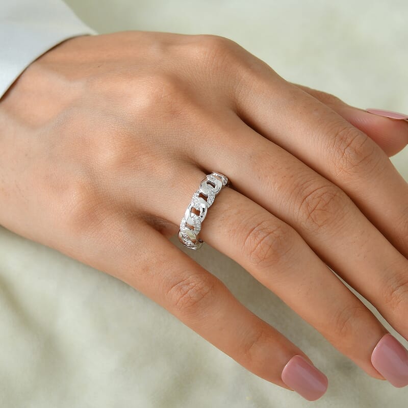 Luxuriant Lab Grown Diamond G-H SI 0.33 ctw Ring in 18K Vermeil Rose Gold Over Sterling Silver (Size 5.0)