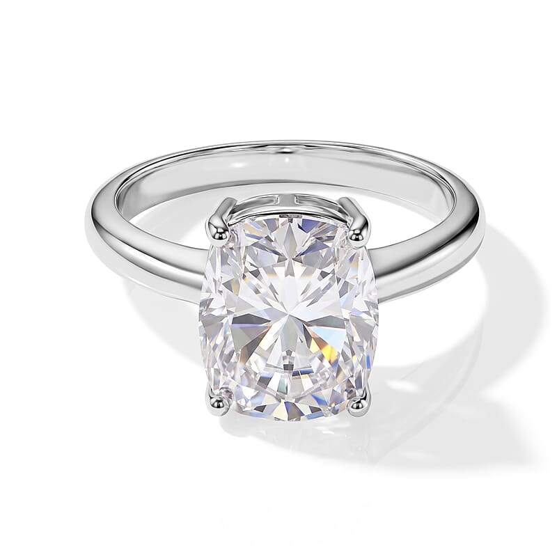 EverTrue Moissanite 4.10 ctw Solitaire Ring in Platinum Bond (Size 10.0)