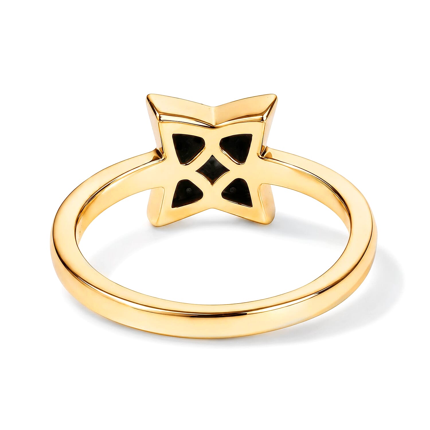 Luxuriant Lab Grown Diamond G-H SI 0.20 ctw Cluster Ring in 18K Vermeil Yellow Gold Over Sterling Silver (Size 5.0)