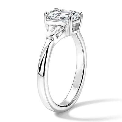 EverTrue Moissanite 1.30 ctw Ring in Platinum Bond (Size 7.0)