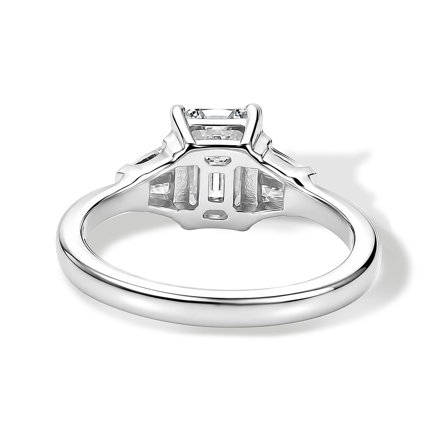 EverTrue Moissanite 1.30 ctw Ring in Platinum Bond (Size 7.0)