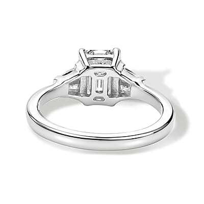 EverTrue Moissanite 1.30 ctw Ring in Platinum Bond (Size 7.0)