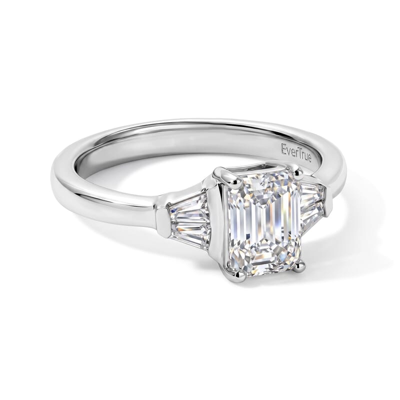 EverTrue Moissanite 1.30 ctw Ring in Platinum Bond (Size 8.0)