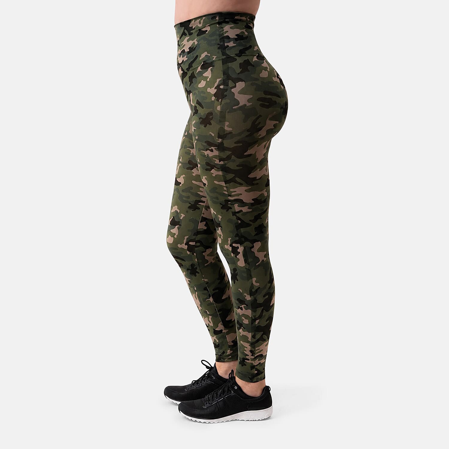 Breezies Camo/Olive Set of 2 Seamless Legging - M