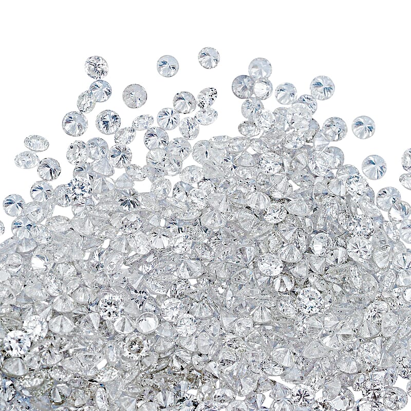 White Diamond (G-H, SI) (Rnd 1.3-1.5 mm) 11.32 ctw