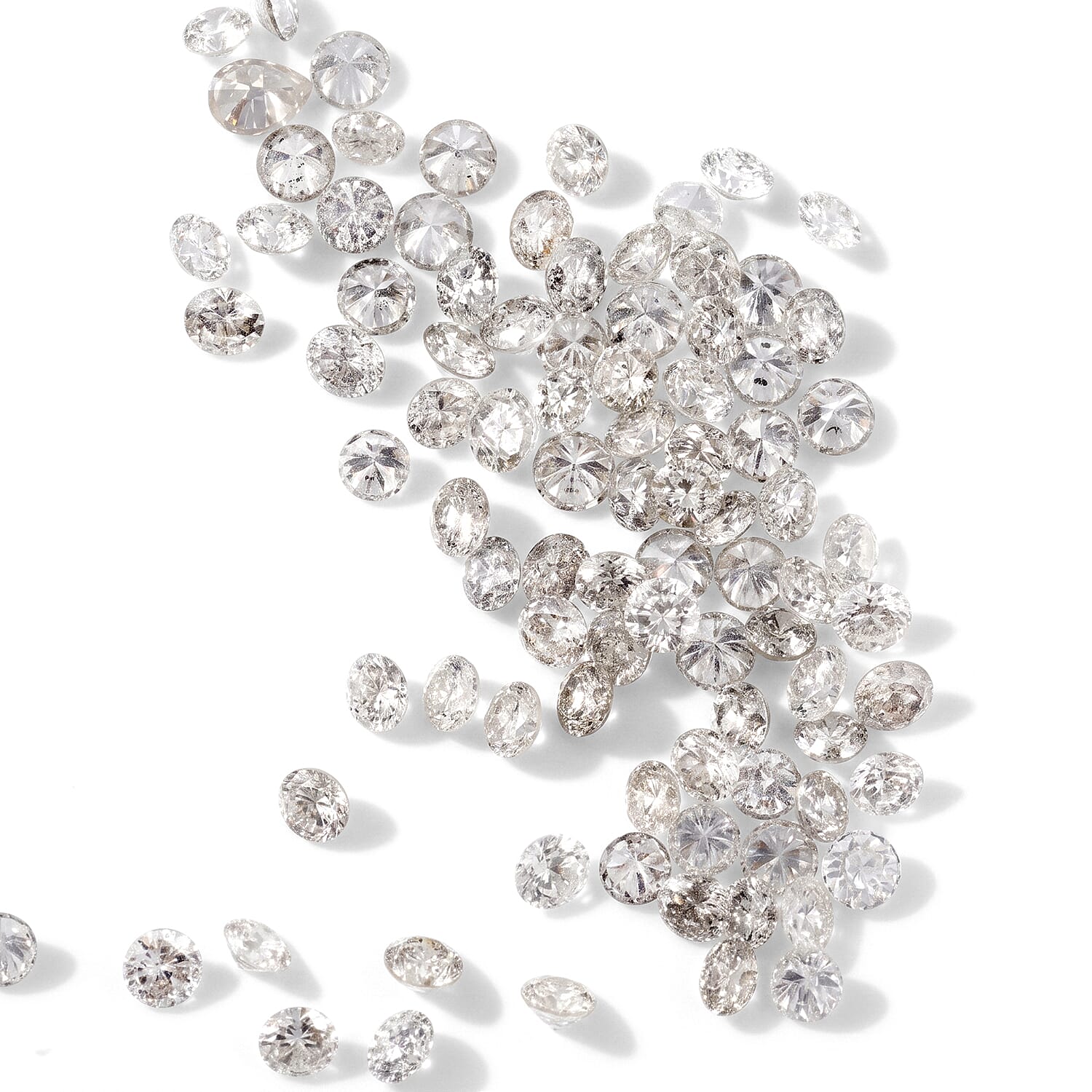 White Diamond (G-H, SI) (Rnd 2.7-3 mm) 9.31 ctw