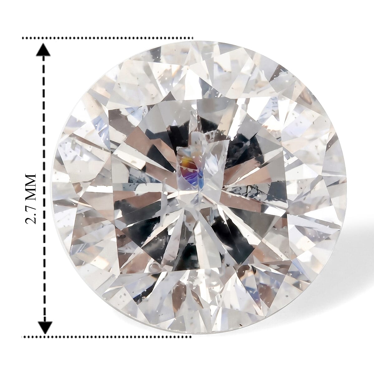 White Diamond (G-H, SI) (Rnd 2.7-3 mm) 9.31 ctw