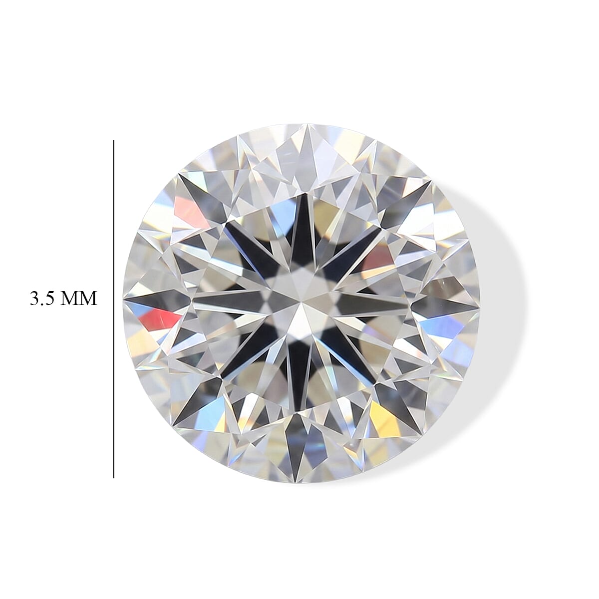White Diamond (G-H, SI) (Rnd 3.3-3.5 mm) 4.28 ctw