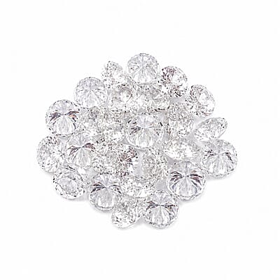 White Diamond (G-H, SI) (Rnd 3.1-3.4 mm) 7.39 ctw