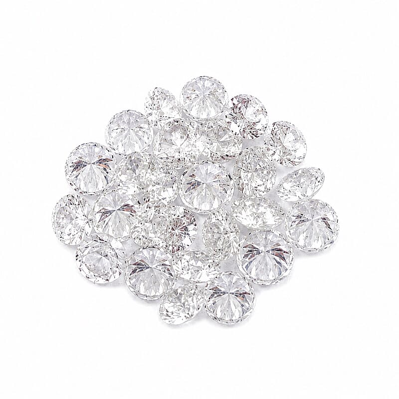 White Diamond (G-H, SI) (Rnd 3.1-3.4 mm) 7.39 ctw