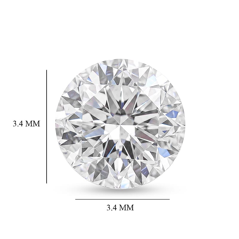 White Diamond (G-H, SI) (Rnd 3.1-3.4 mm) 7.39 ctw