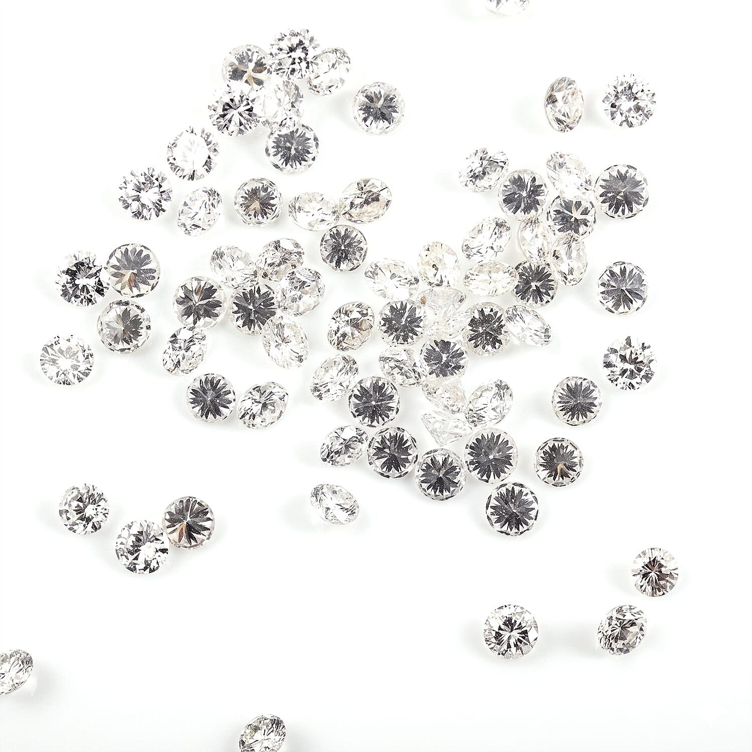 White Diamond (G-H, SI) (Rnd 1.9-2.2 mm) 9.36 ctw
