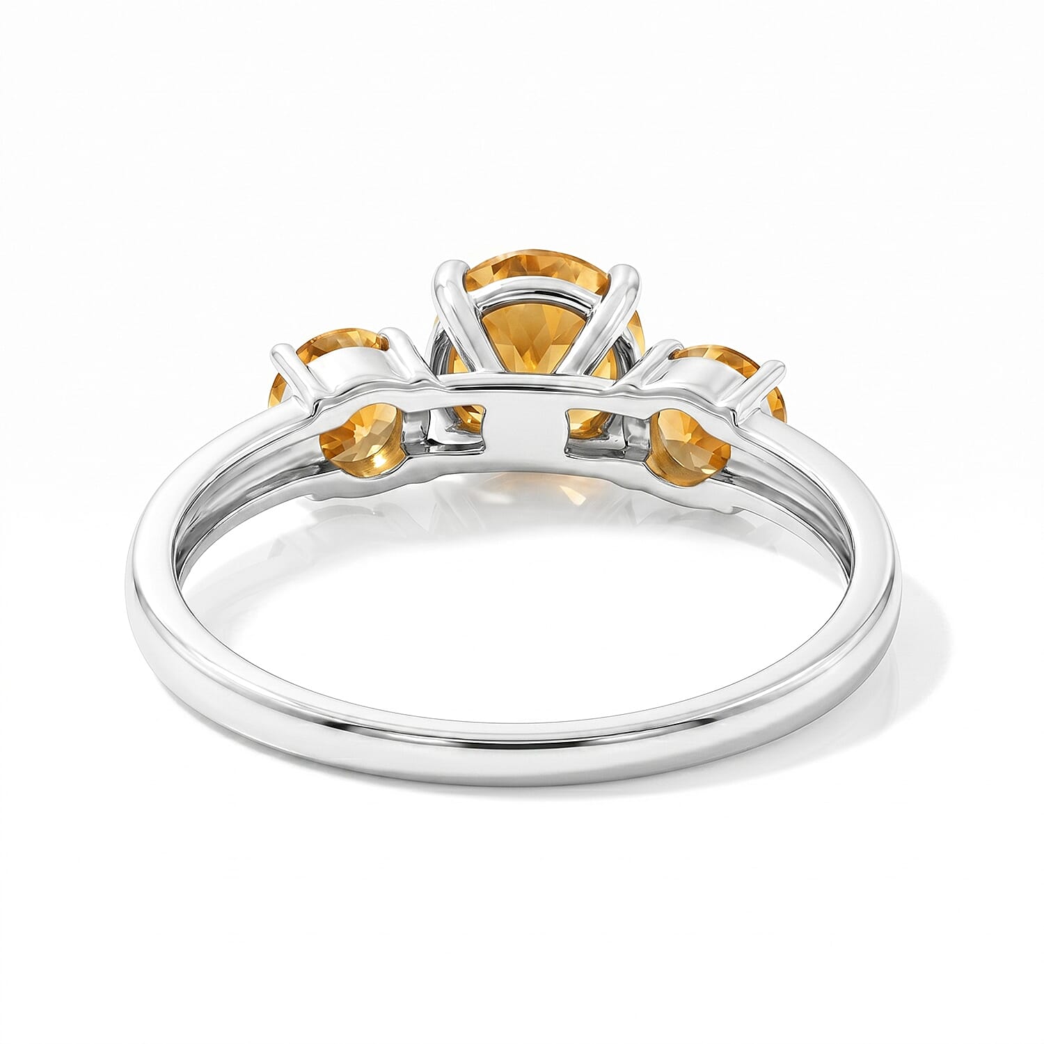 Brazilian Citrine 1.55 ctw Ring in Sterling Silver (Size 7.0)