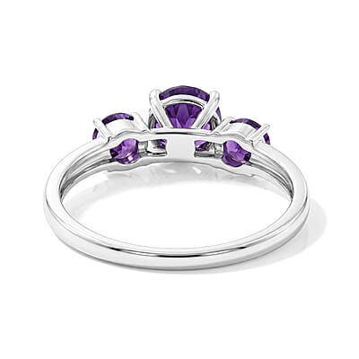 Amethyst 1.55 ctw Ring in Sterling Silver (Size 7.0)