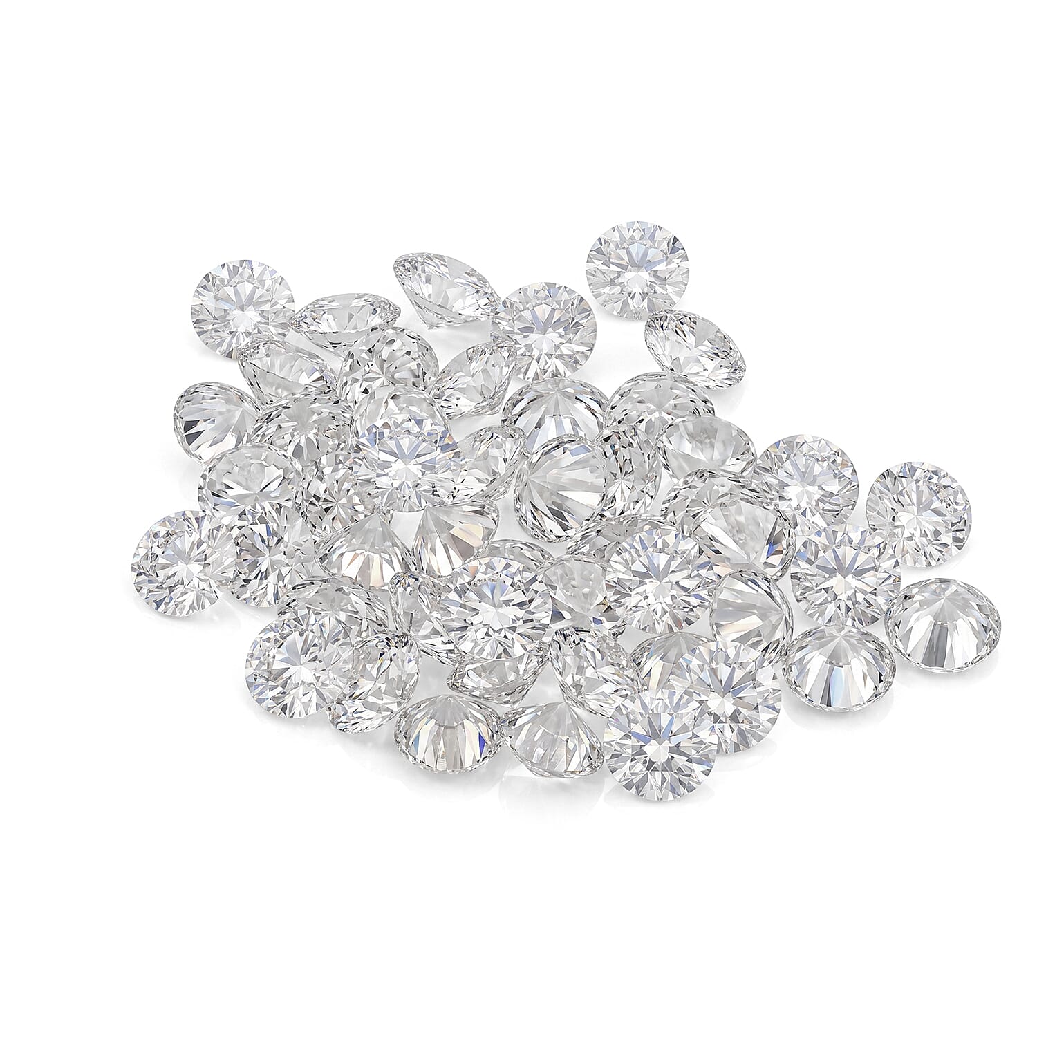 White Diamond (F-VS) (Rnd 3.5 mm) 10.09 ctw