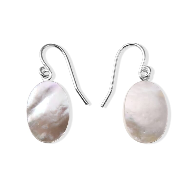 Mother Of Pearl Earring in Sterling Silver