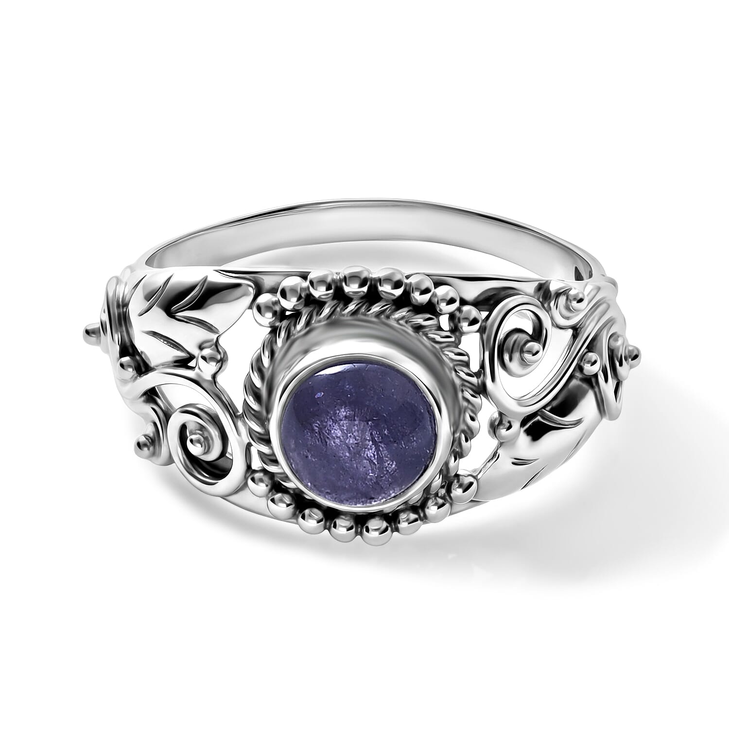 D'Joy Bali Legacy Tanzanite 1.90 ctw Ring in Sterling Silver (Size 5.0)