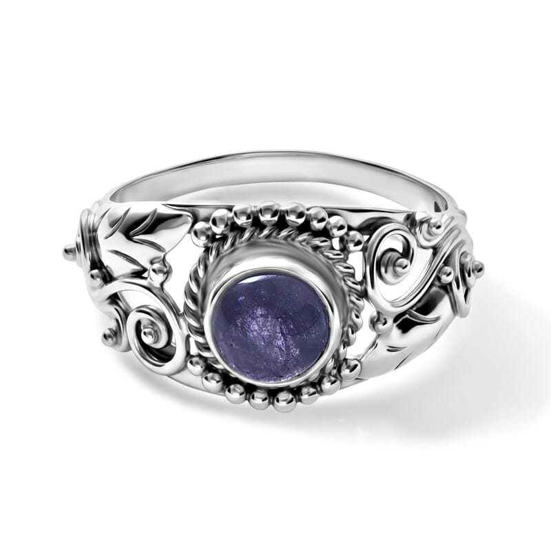 D'Joy Bali Legacy Tanzanite 1.90 ctw Ring in Sterling Silver (Size 5.0)