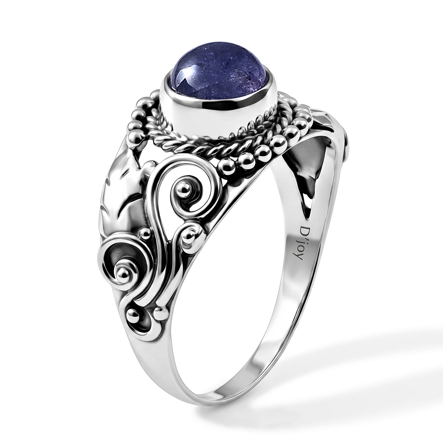 D'Joy Bali Legacy Tanzanite 1.90 ctw Ring in Sterling Silver (Size 5.0)